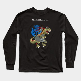 Clanosaurus Rex MacBETHsaurus rex Plaid MacBeth Scotland Ireland Family Tartan Long Sleeve T-Shirt